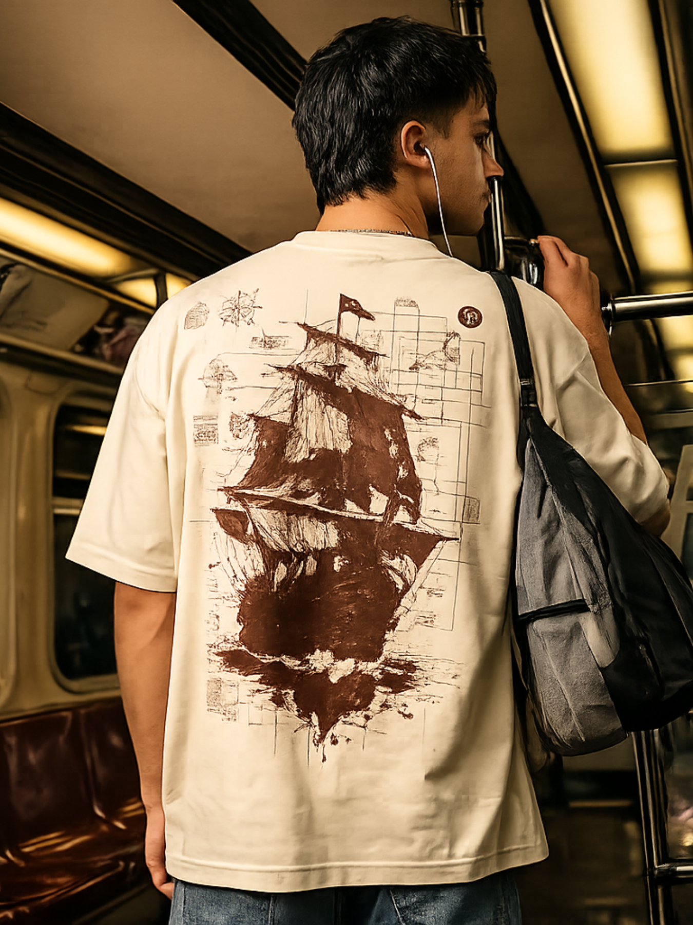 Voyager Ship Oversized T-Shirt