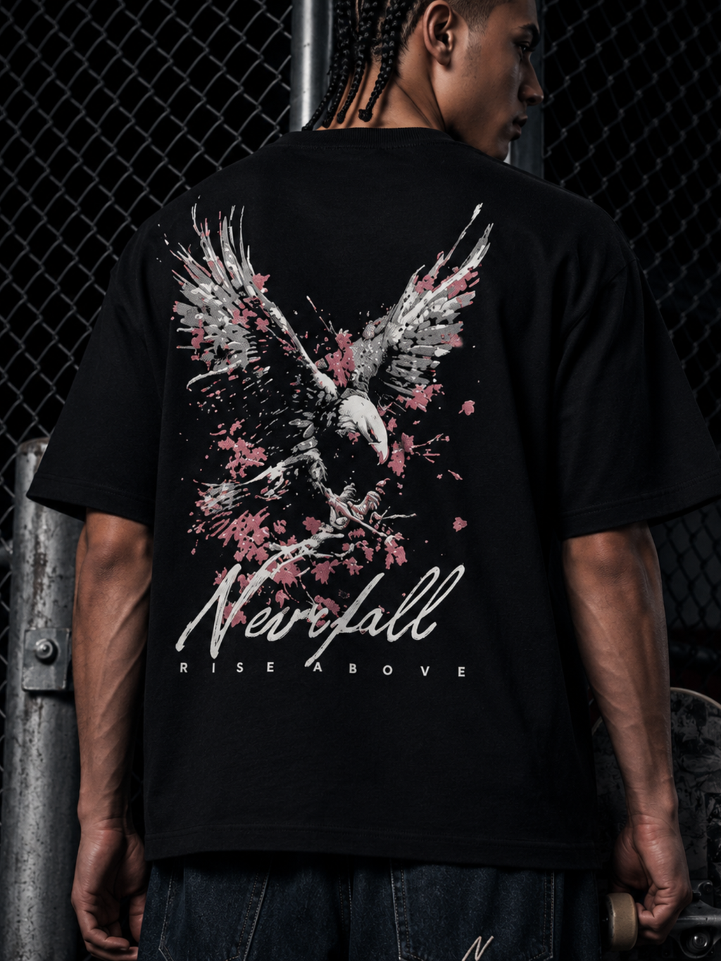 Rise Above Eagle Oversized T-Shirt
