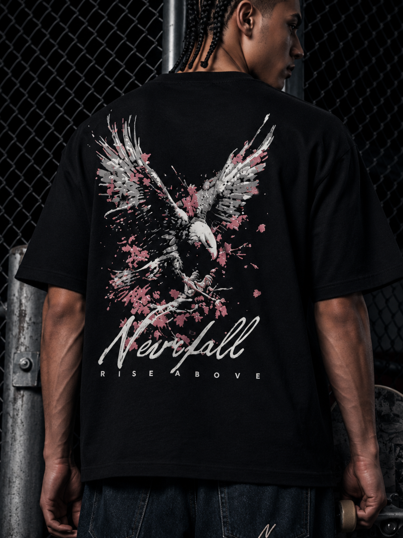 Rise Above Eagle Oversized T-Shirt